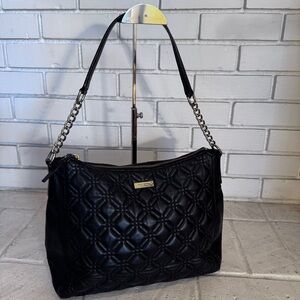 Kate Spade New York Quilter Leather Black Shoulder Bag